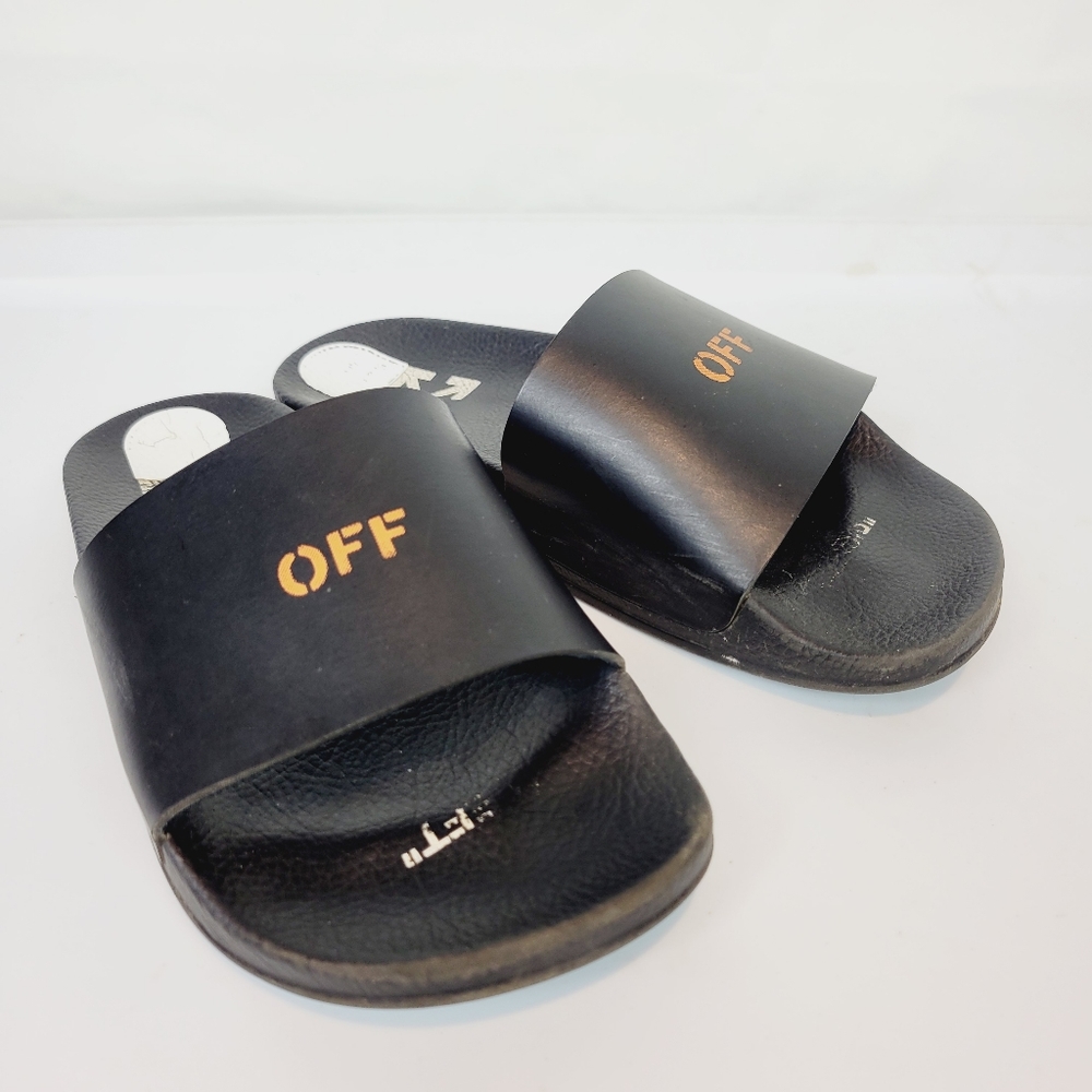 Off white pool sliders
